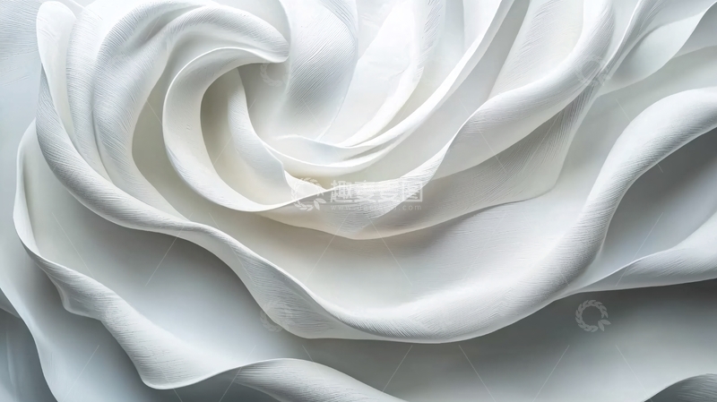 高清大图下载【趣麦麦图】白色褶皱面料纹理背景