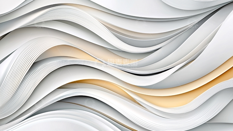 高清大图下载【趣麦麦图】抽象波浪线条背景素材