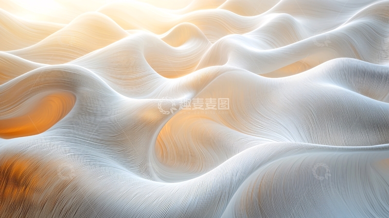 高清大图下载【趣麦麦图】抽象线条流动背景