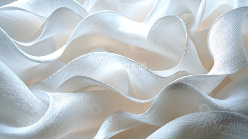 高清大图下载【趣麦麦图】白色波浪纹理背景