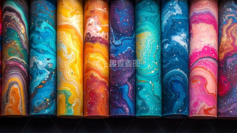 高清大图下载【趣麦麦图】色彩斑斓的液体艺术画卷