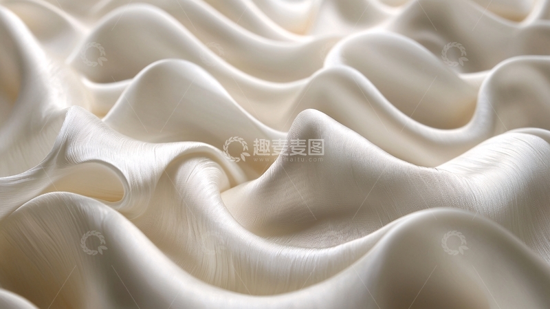 高清大图下载【趣麦麦图】奶油色波浪纹理背景