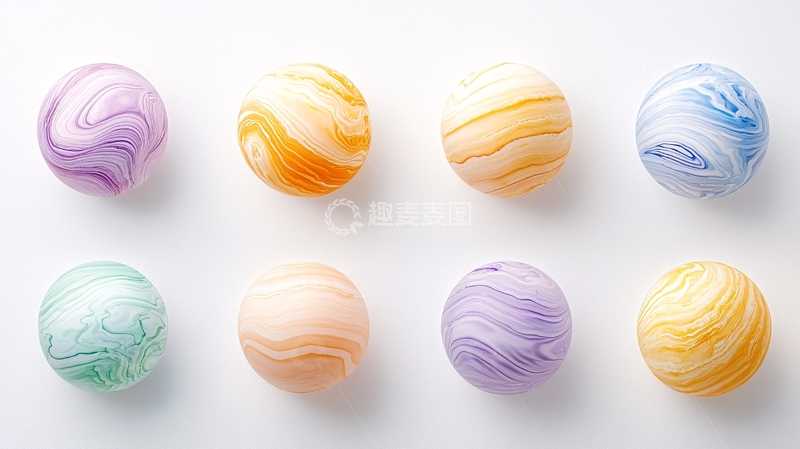 高清大图下载【趣麦麦图】色彩斑斓的星球纹理素材