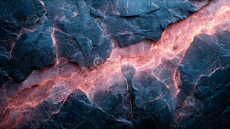 高清大图下载【趣麦麦图】熔岩裂缝纹理背景