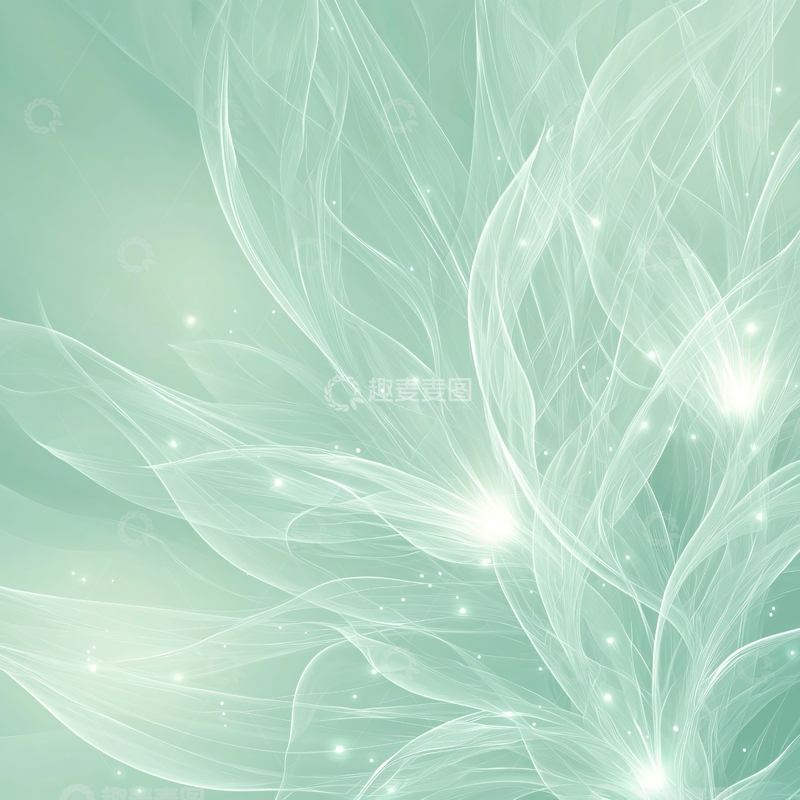 高清大图下载【趣麦麦图】梦幻光晕花卉背景素材