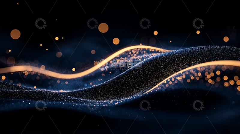 高清大图下载【趣麦麦图】光波粒子动态背景