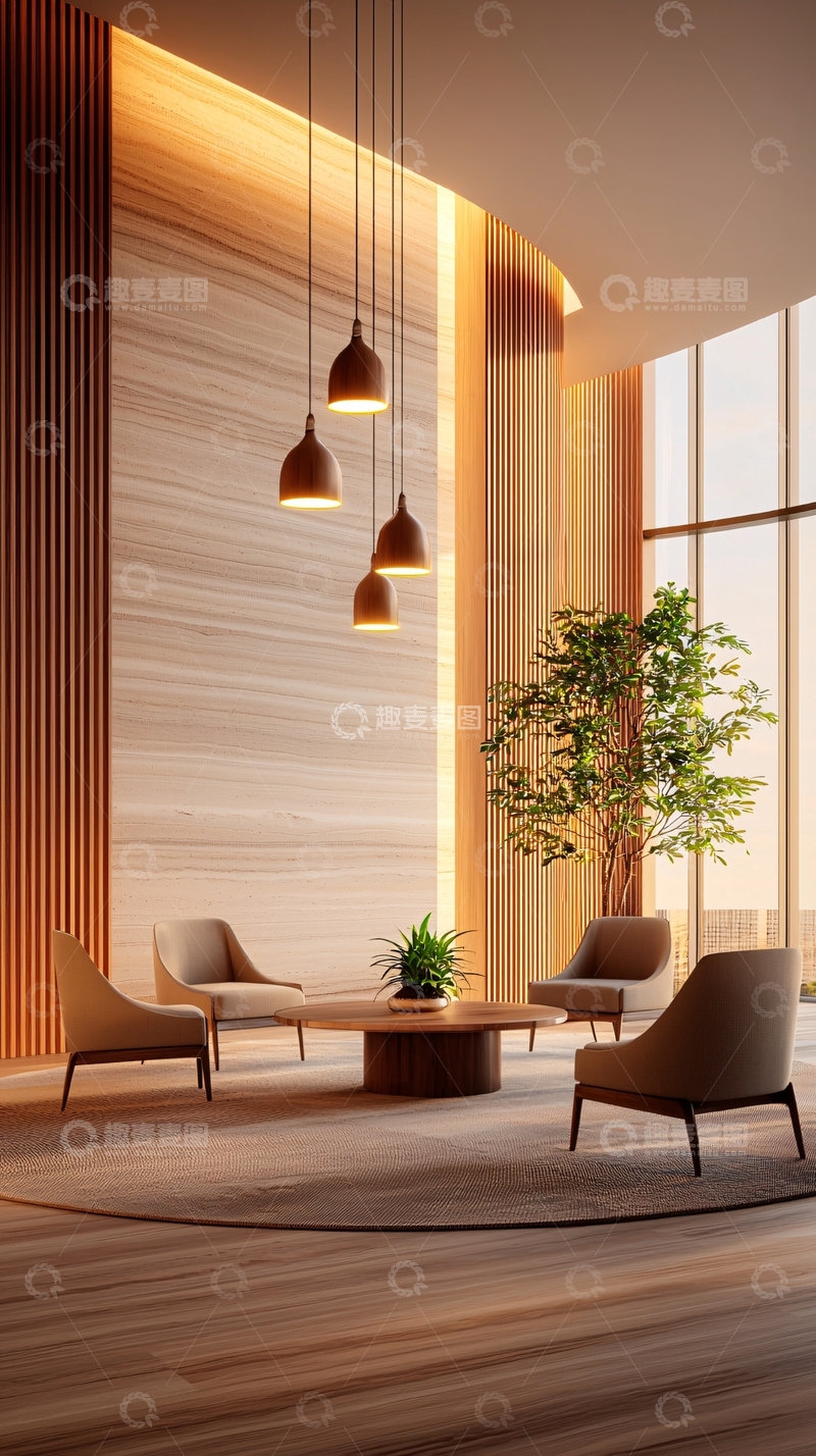 高清大图下载【趣麦麦图】现代简约客厅设计