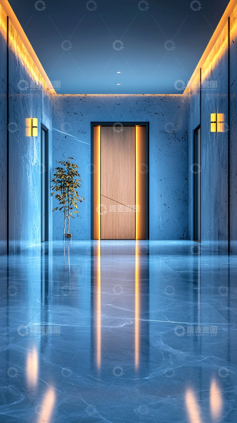 高清大图下载【趣麦麦图】现代简约走廊设计