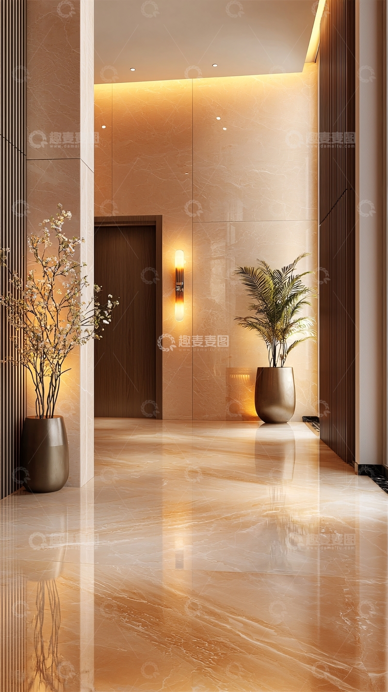 高清大图下载【趣麦麦图】现代简约入户走廊设计
