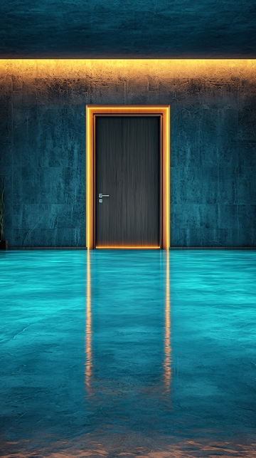 水中的门高清图片