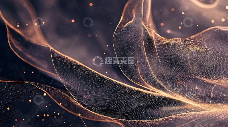 金色羽毛纹理背景