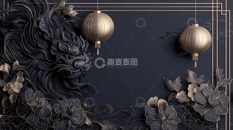 高清大图下载【趣麦麦图】龙灯花卉背景素材