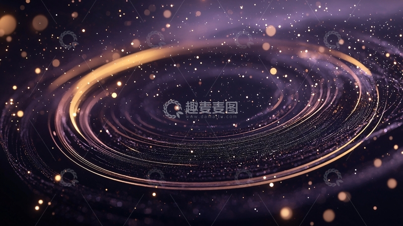 高清大图下载【趣麦麦图】宇宙星河旋转动态背景