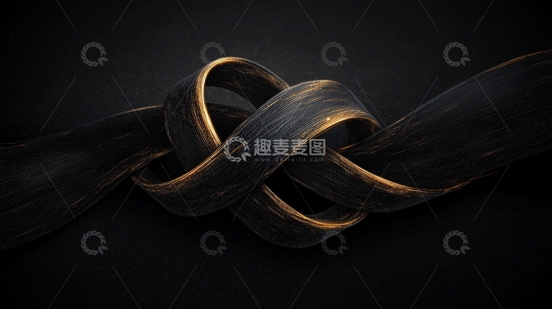 高清大图下载【趣麦麦图】金色线条交织的艺术设计