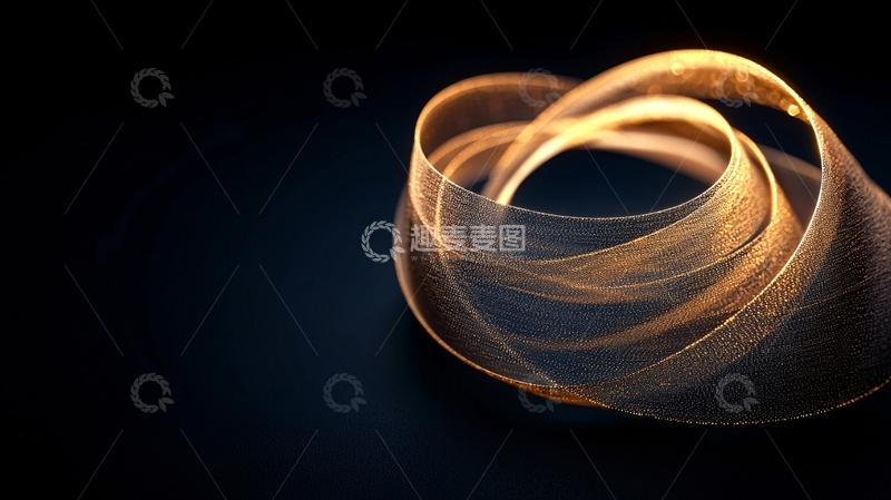 高清大图下载【趣麦麦图】金色螺旋光效设计素材