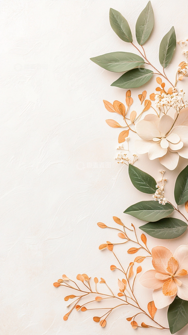 高清大图下载【趣麦麦图】清新自然花卉背景素材