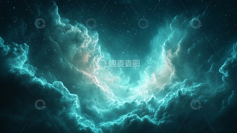 高清大图下载【趣麦麦图】梦幻星空云海