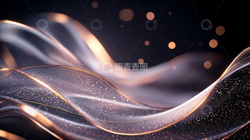 高清大图下载【趣麦麦图】波光粼粼的流线型背景