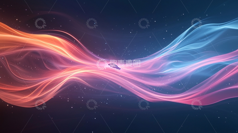 高清大图下载【趣麦麦图】梦幻星空流光动态壁纸