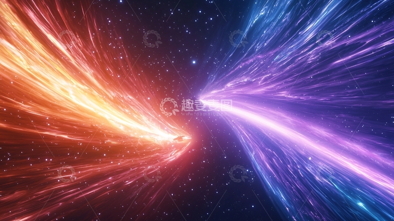 高清大图下载【趣麦麦图】宇宙星云对撞动态效果