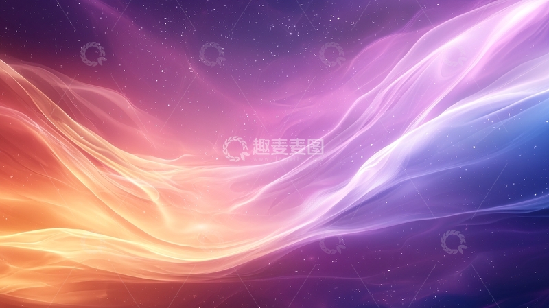 高清大图下载【趣麦麦图】梦幻星空流光背景