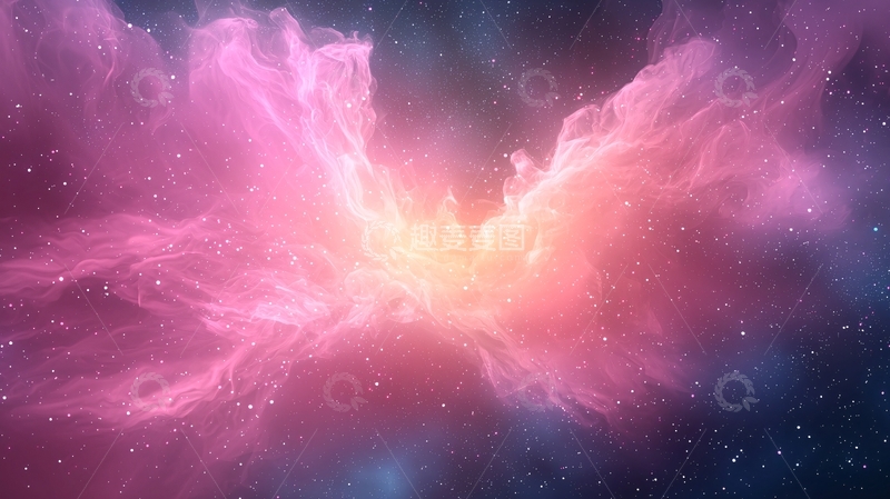 高清大图下载【趣麦麦图】梦幻星云背景素材