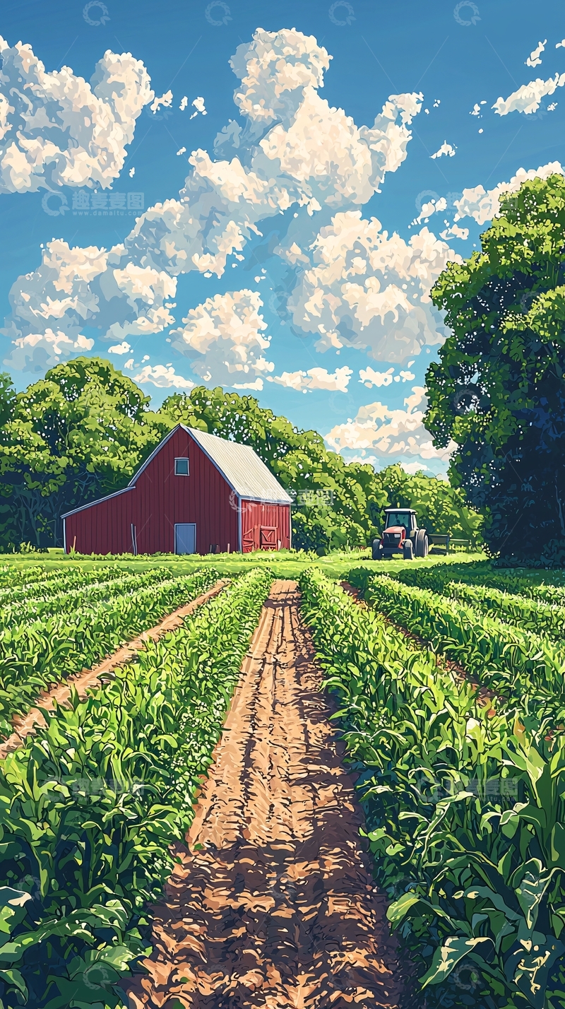 高清大图下载【趣麦麦图】夏日田园风光10