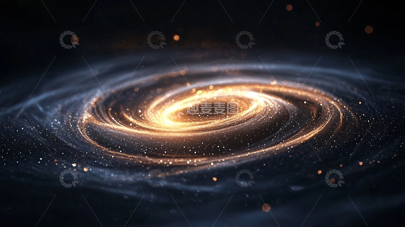 高清大图下载【趣麦麦图】宇宙漩涡星系背景图