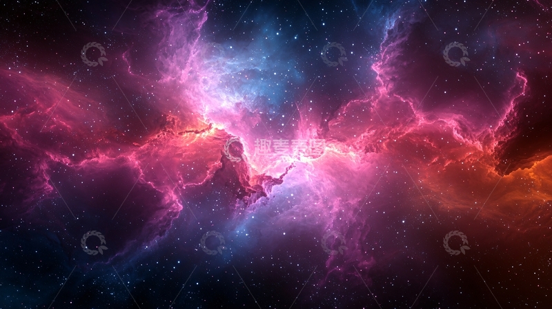 高清大图下载【趣麦麦图】星云宇宙星空背景图