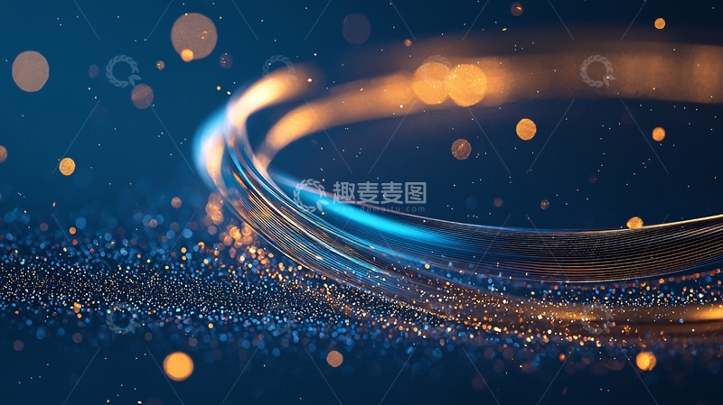 高清大图下载【趣麦麦图】光带与粒子背景