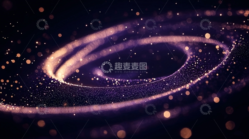 高清大图下载【趣麦麦图】光圈粒子动态效果背景