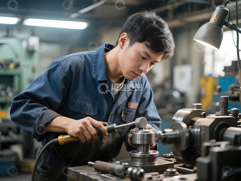 高清大图下载【趣麦麦图】工厂工人机床操作场景