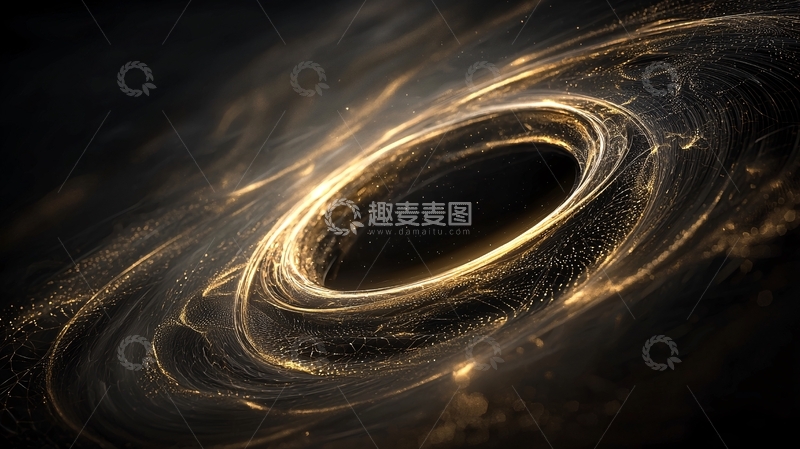 高清大图下载【趣麦麦图】金色漩涡背景素材