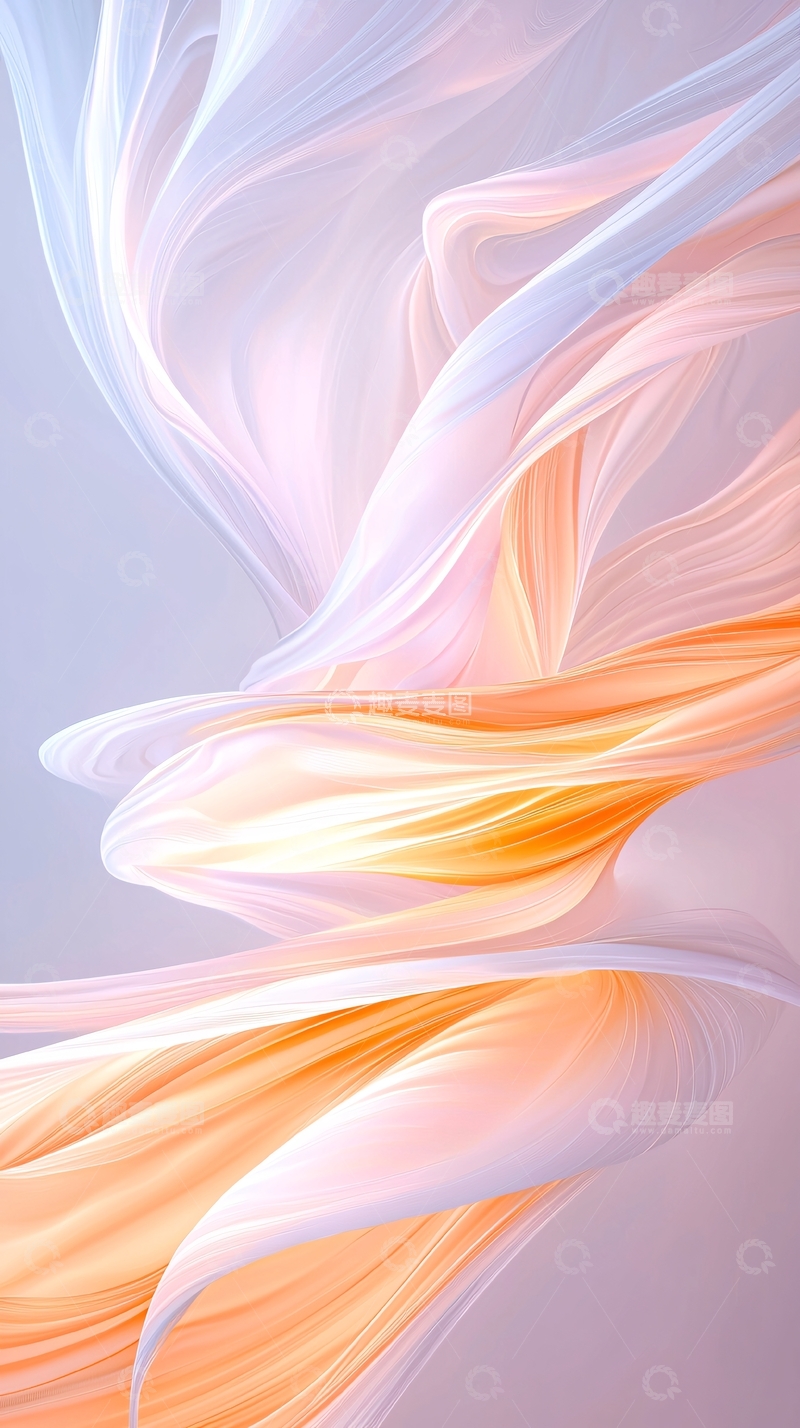 高清大图下载【趣麦麦图】抽象流动线条艺术背景