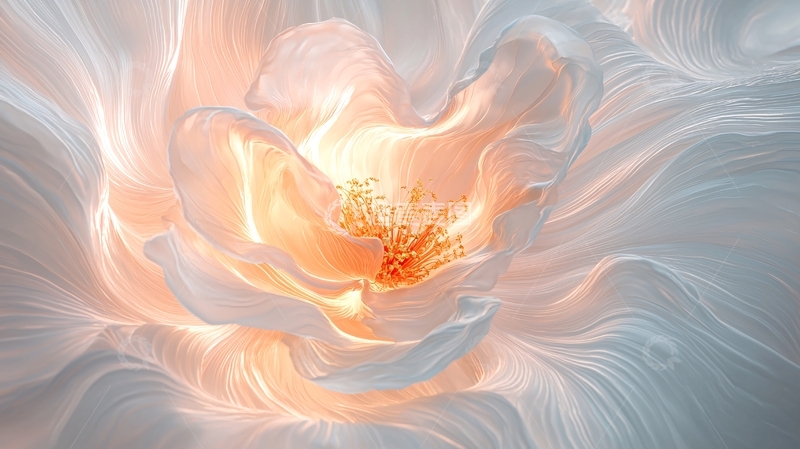 高清大图下载【趣麦麦图】梦幻花瓣抽象艺术背景