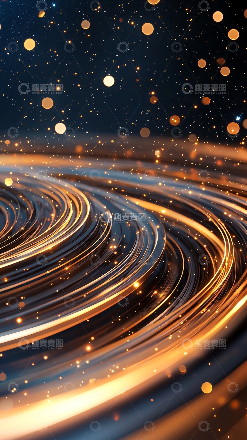 高清大图下载【趣麦麦图】光流星河动态壁纸