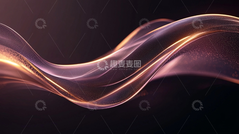高清大图下载【趣麦麦图】流动的光波抽象背景