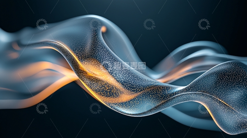高清大图下载【趣麦麦图】流动的光波抽象艺术背景