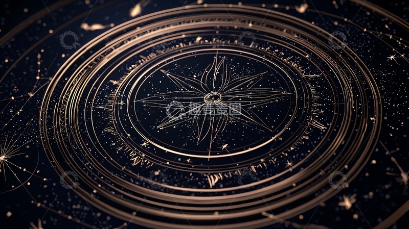 高清大图下载【趣麦麦图】星空下的神秘圆形图案