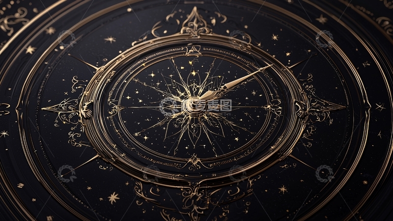 高清大图下载【趣麦麦图】星空指南针艺术设计