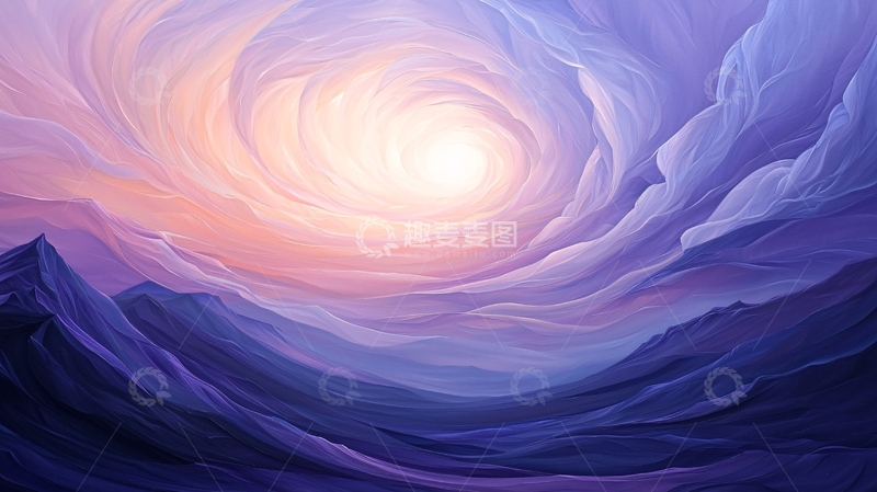 高清大图下载【趣麦麦图】梦幻漩涡山景