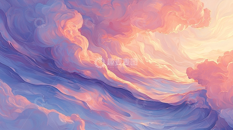 高清大图下载【趣麦麦图】梦幻云彩天空背景