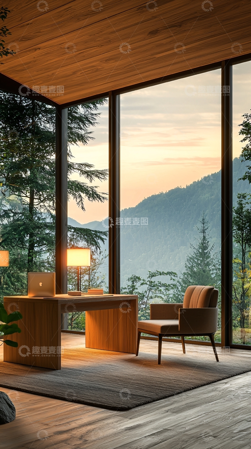 高清大图下载【趣麦麦图】山景书房室内设计