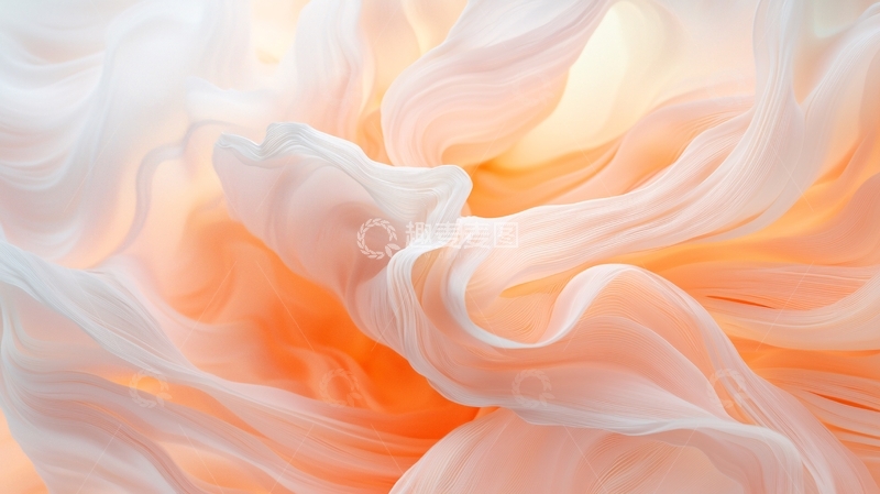 高清大图下载【趣麦麦图】柔和渐变色抽象波纹背景