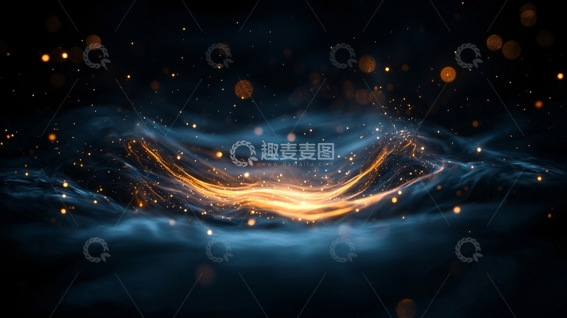 高清大图下载【趣麦麦图】梦幻光波背景素材