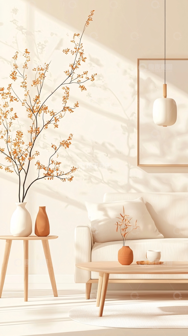 高清大图下载【趣麦麦图】简约现代客厅装饰设计
