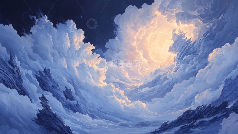 高清大图下载【趣麦麦图】云海日出天空风景