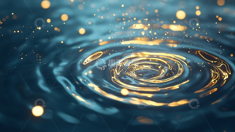 高清大图下载【趣麦麦图】水波涟漪光影效果
