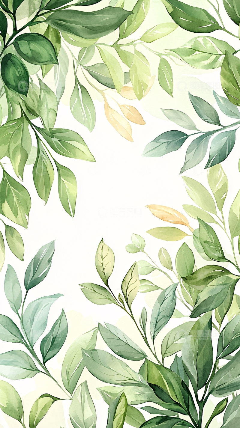 高清大图下载【趣麦麦图】清新自然绿色植物背景图