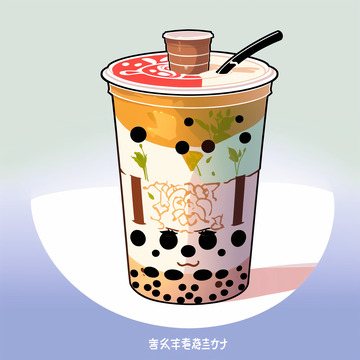 插画奶茶10